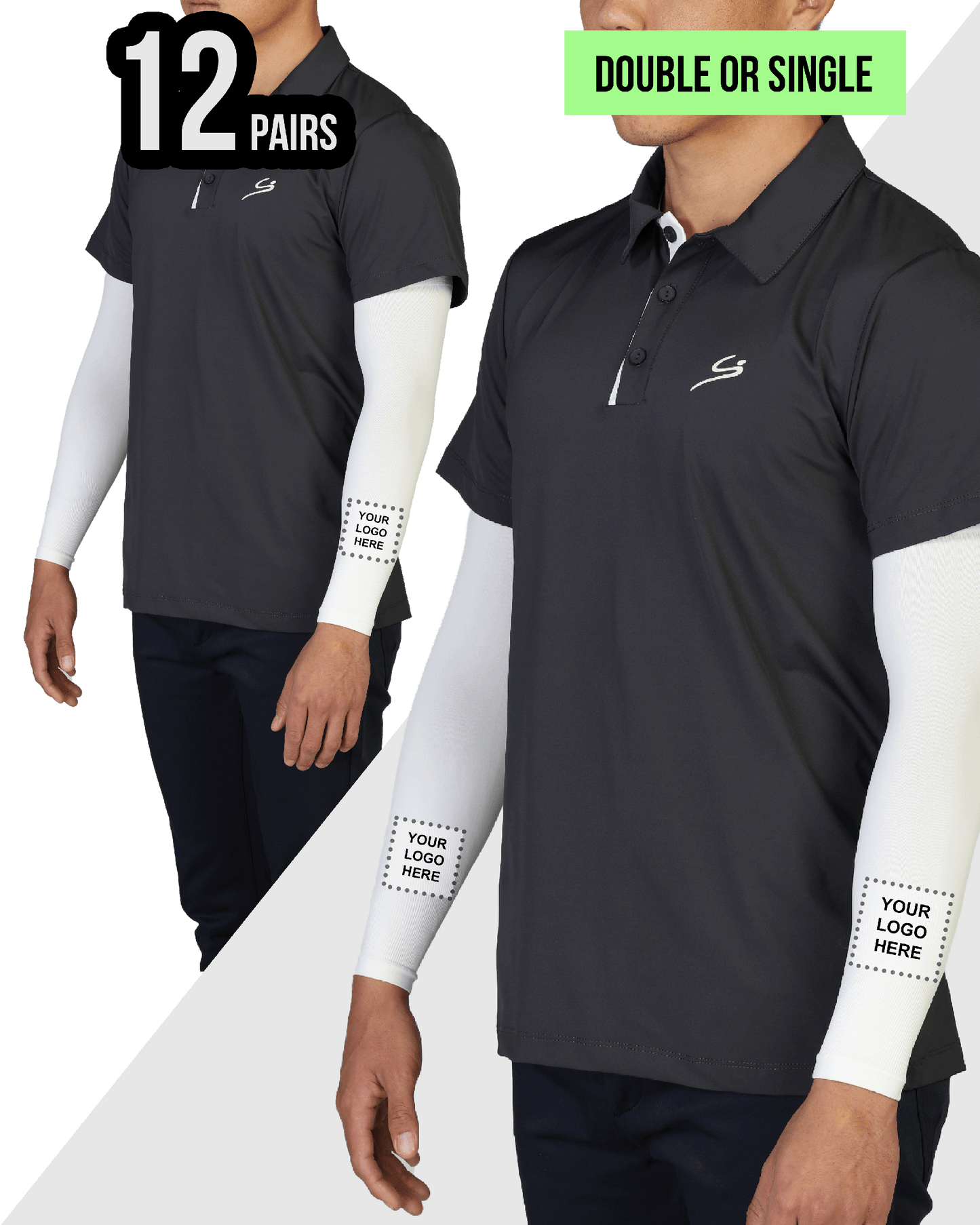Custom Sun Sleeves – 12 Pairs