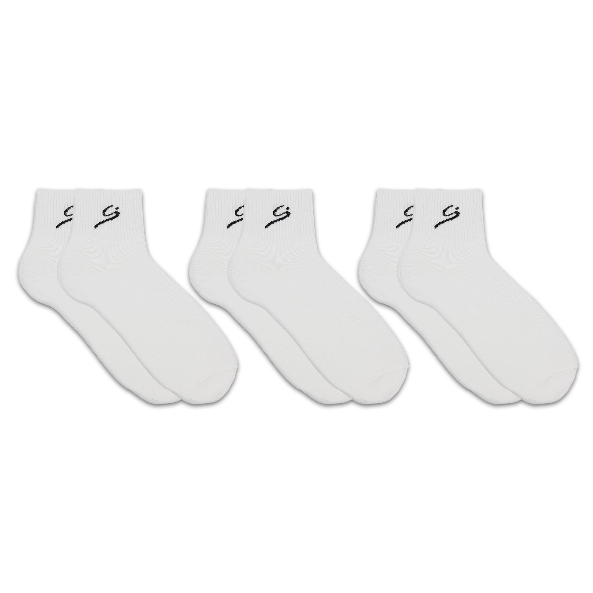 Men's Ribbed Ankle Socks – 3 Pairs (Color Select)