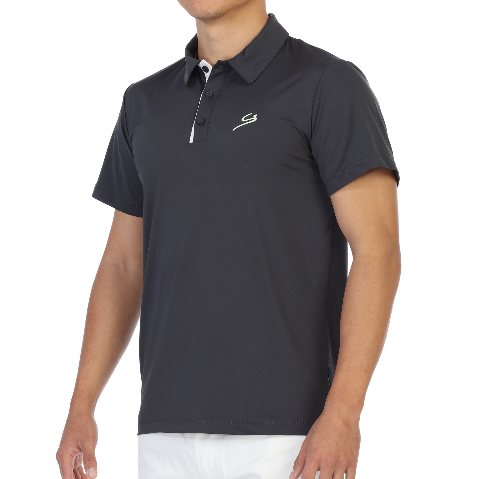 Athletic Polo Shirt – Charcoal