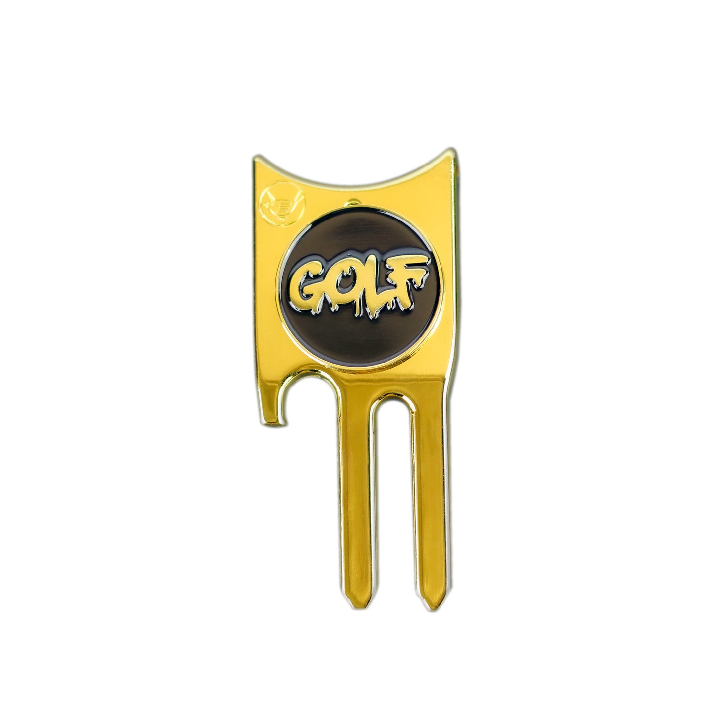 Divot Repair Tool Drip Golf Gold