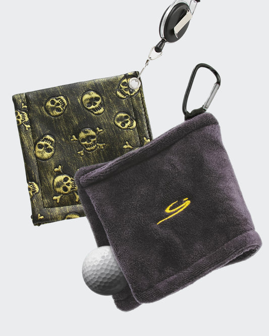 Golf Ball Cleaning Towel Gold (2pc Set)