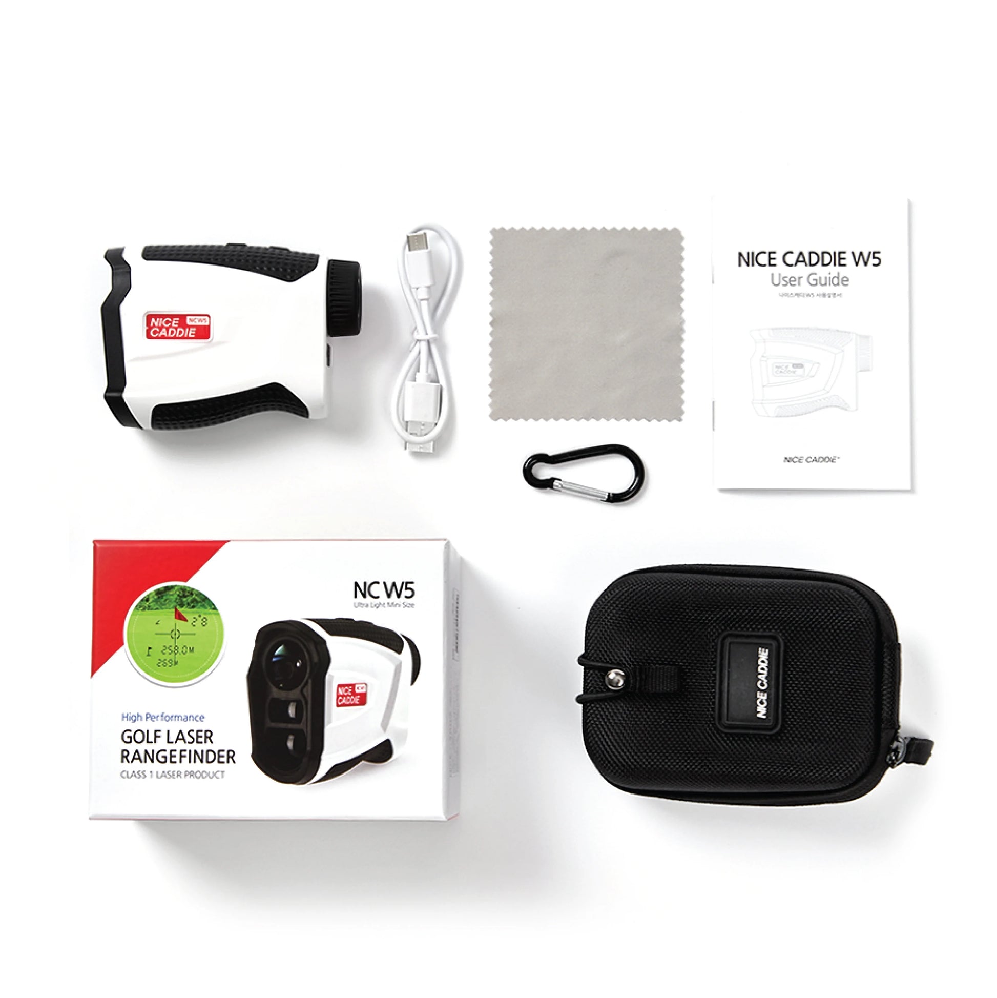 Golf Laser Rangefinder White