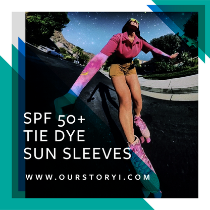 Sun Sleeves White/Navy