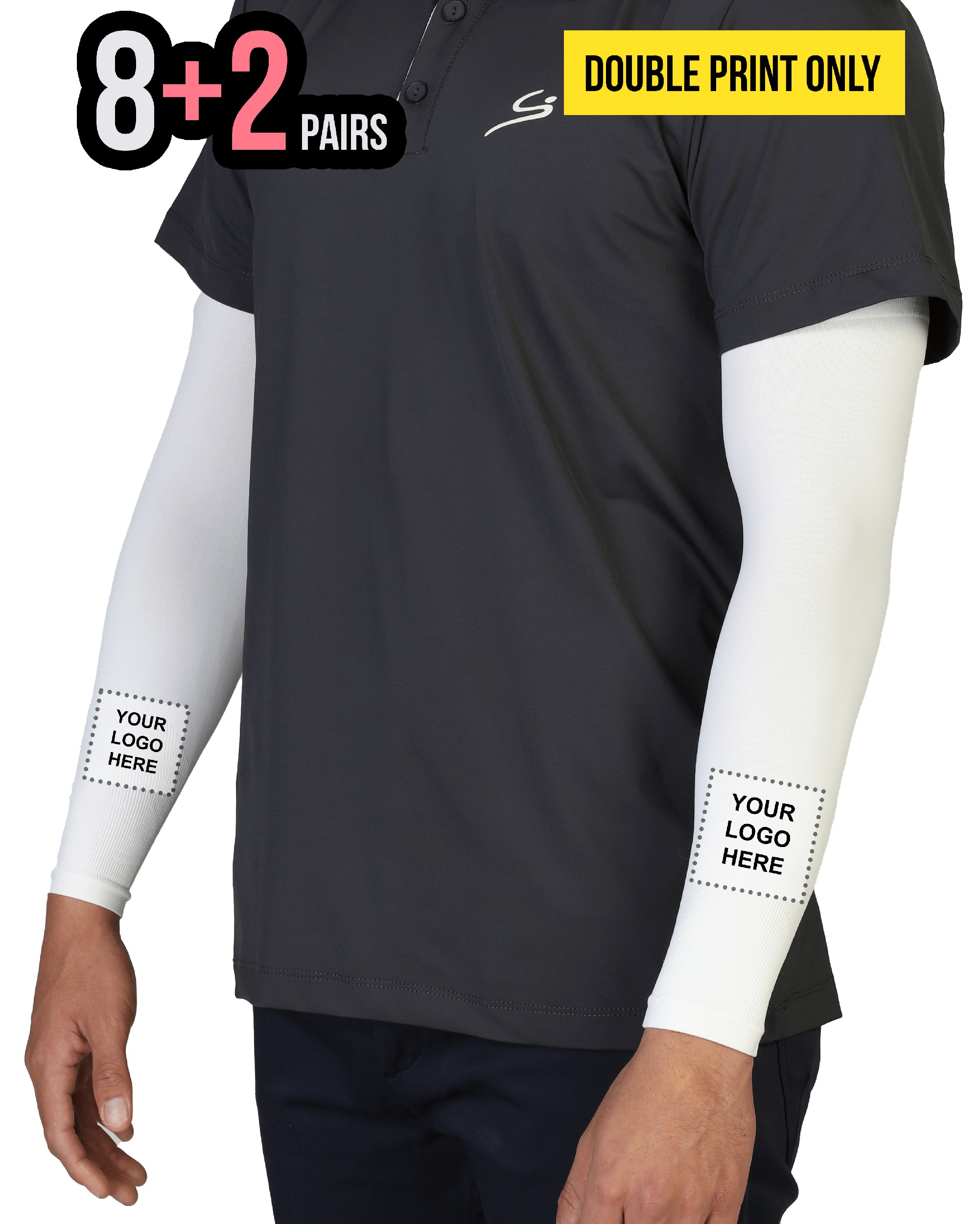 [FLASH SALE] Custom Sun Sleeves – 8 Pairs + 2 FREE Bonus Pairs