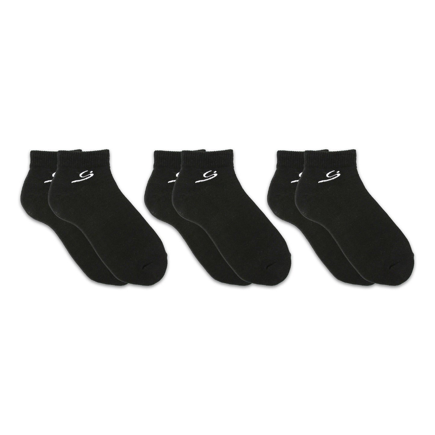 Men's Low Cut Ankle Sock 3-Pack - Black/Grey/White