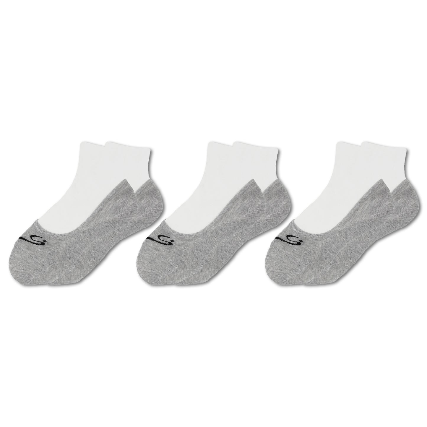 Unisex Everyday Ankle Sock 3-Pack - Black/Grey/White
