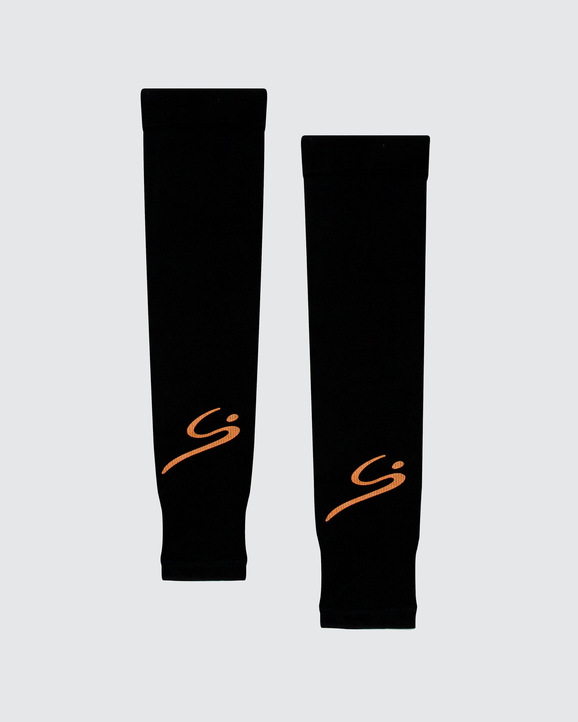 STORYI Sun Protection Arm Sleeves – Black/Orange