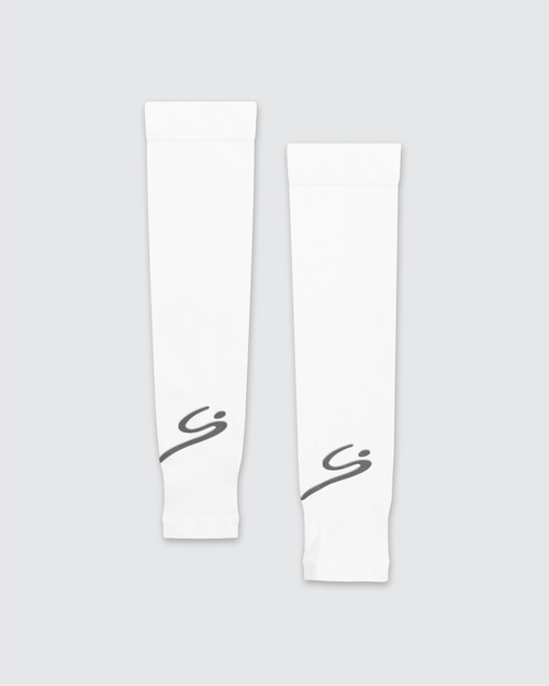 STORYI Sun Protection Arm Sleeves – White/Grey