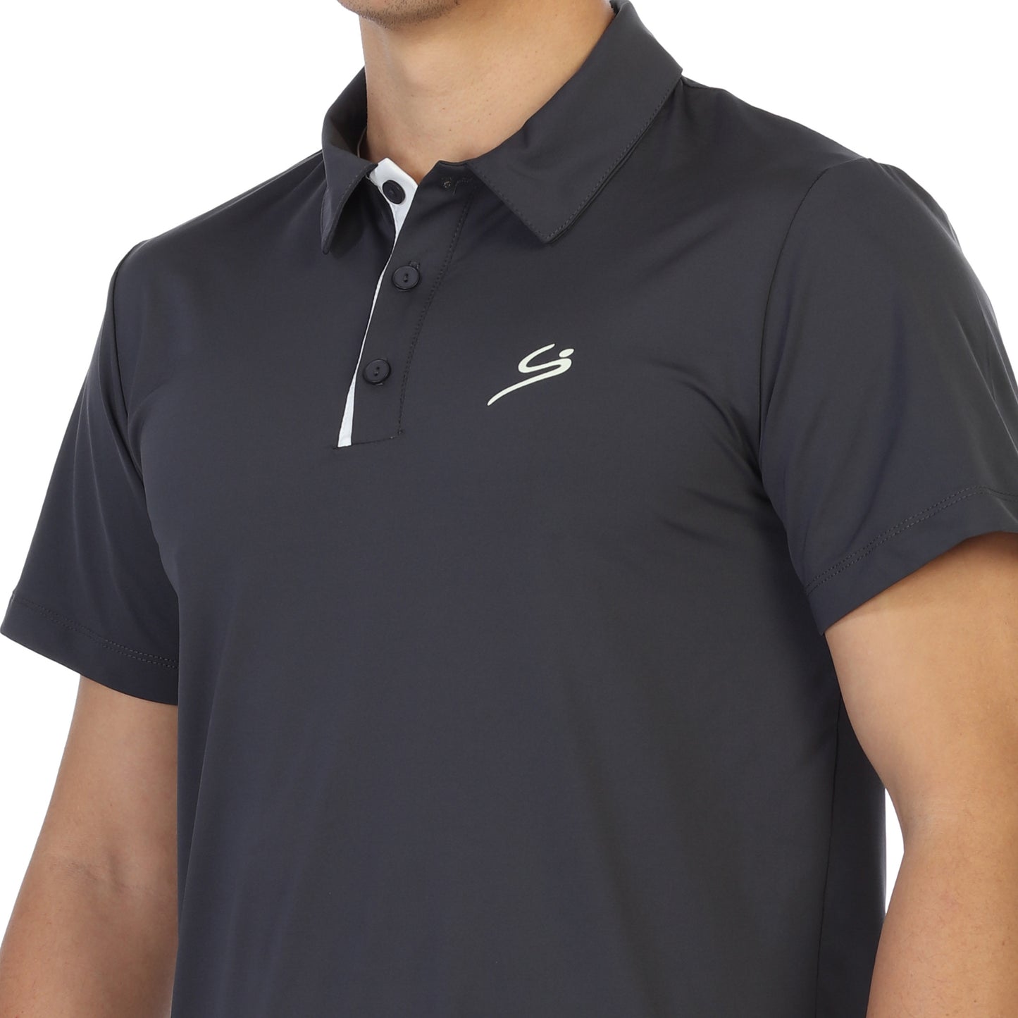 Athletic Polo Shirt Charcoal