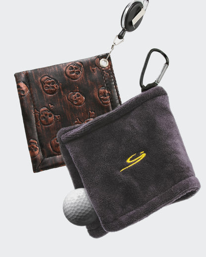 Golf Ball Cleaning Towel Bronze (2pc Set)