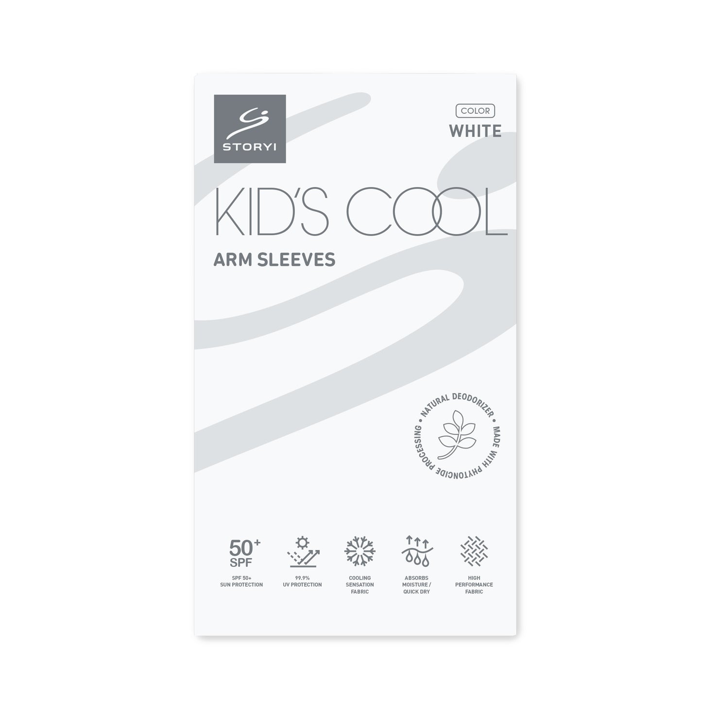 Kids Cool Sleeves White