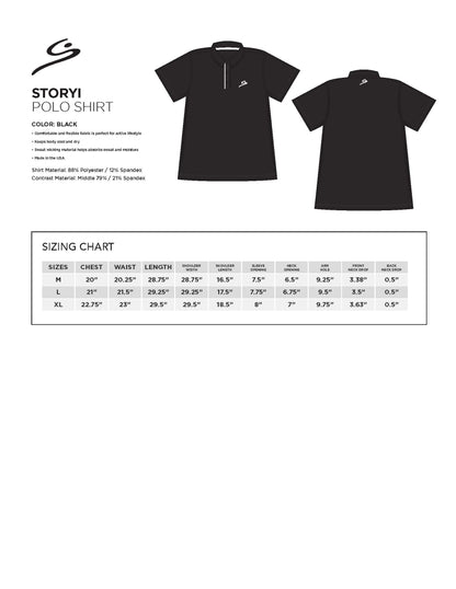 Athletic Polo Shirt Black